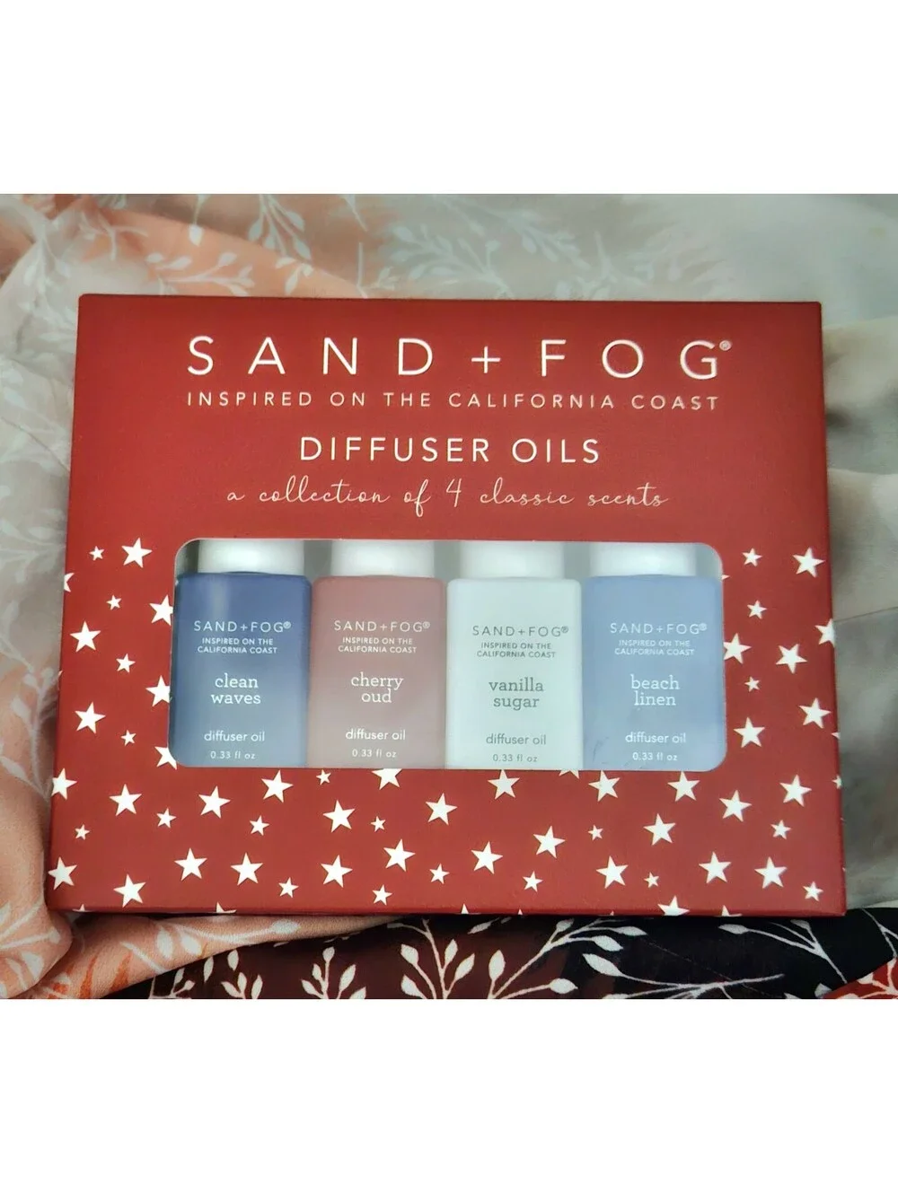 Sand + Fog Winter Fragrance Diffuser Oils 4 Piece Seasonal Home Fragrance Set BN